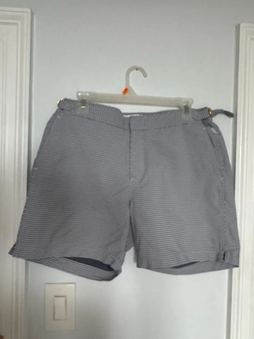 Orlebar Brown Blue + White Swim Trunks in W34
